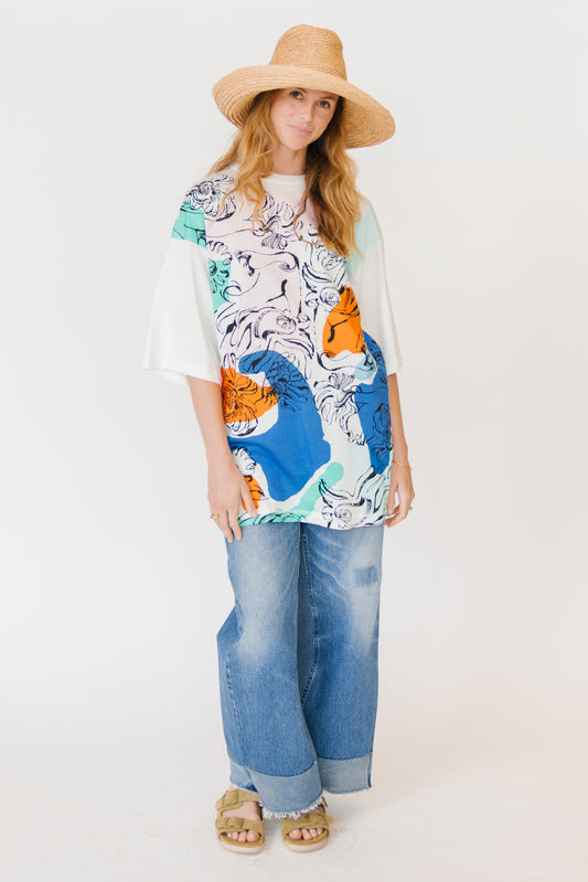 Marimekko Petra Blombom Placement Top