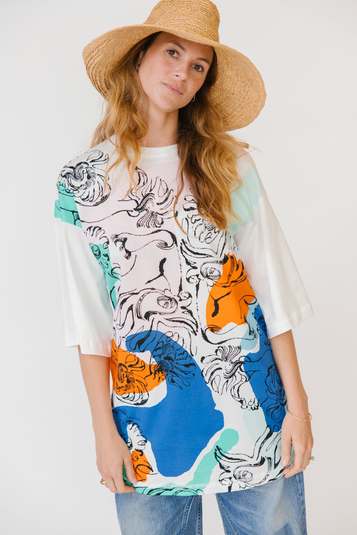 Marimekko Petra Blombom Placement Top