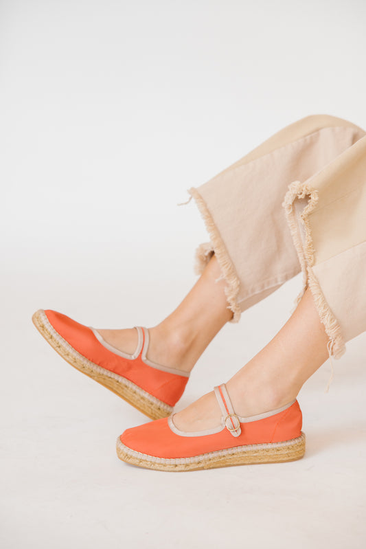 Naguisa Peonía Espedrille - Brick/Ecru