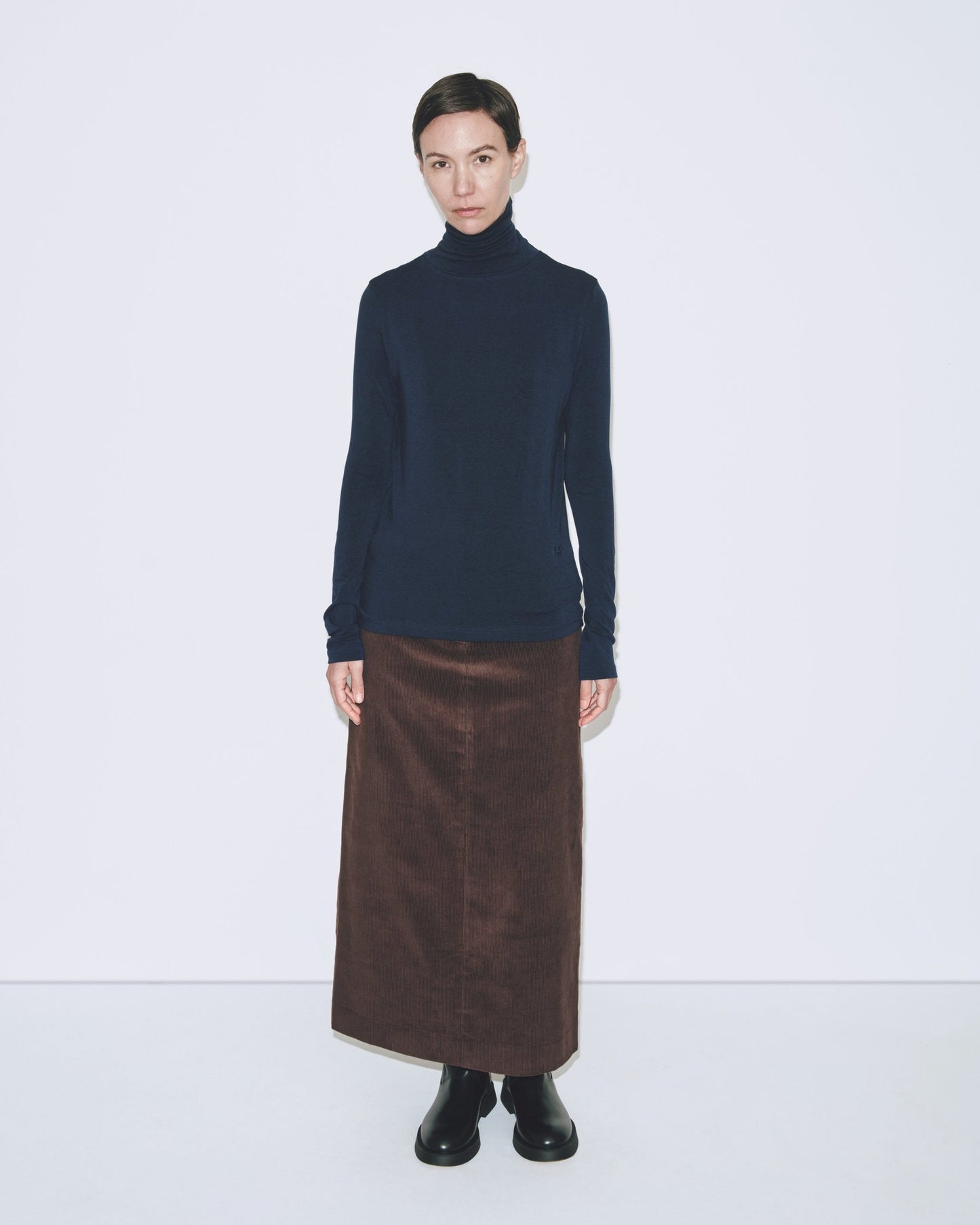 Mijeong Park Roll Neck Jersey - Navy