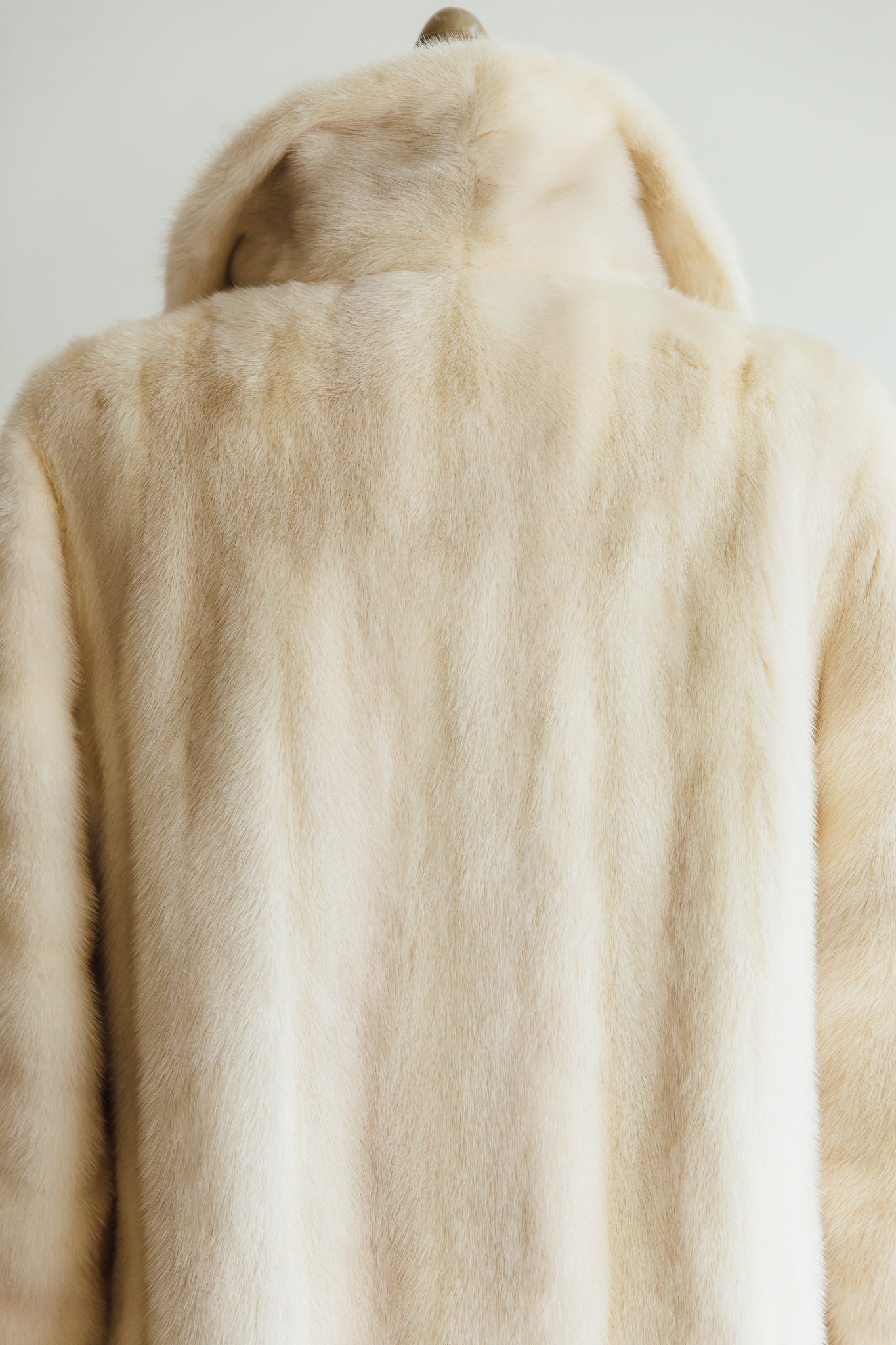 Ellin and Levin Hartford White Mink Fur Coat