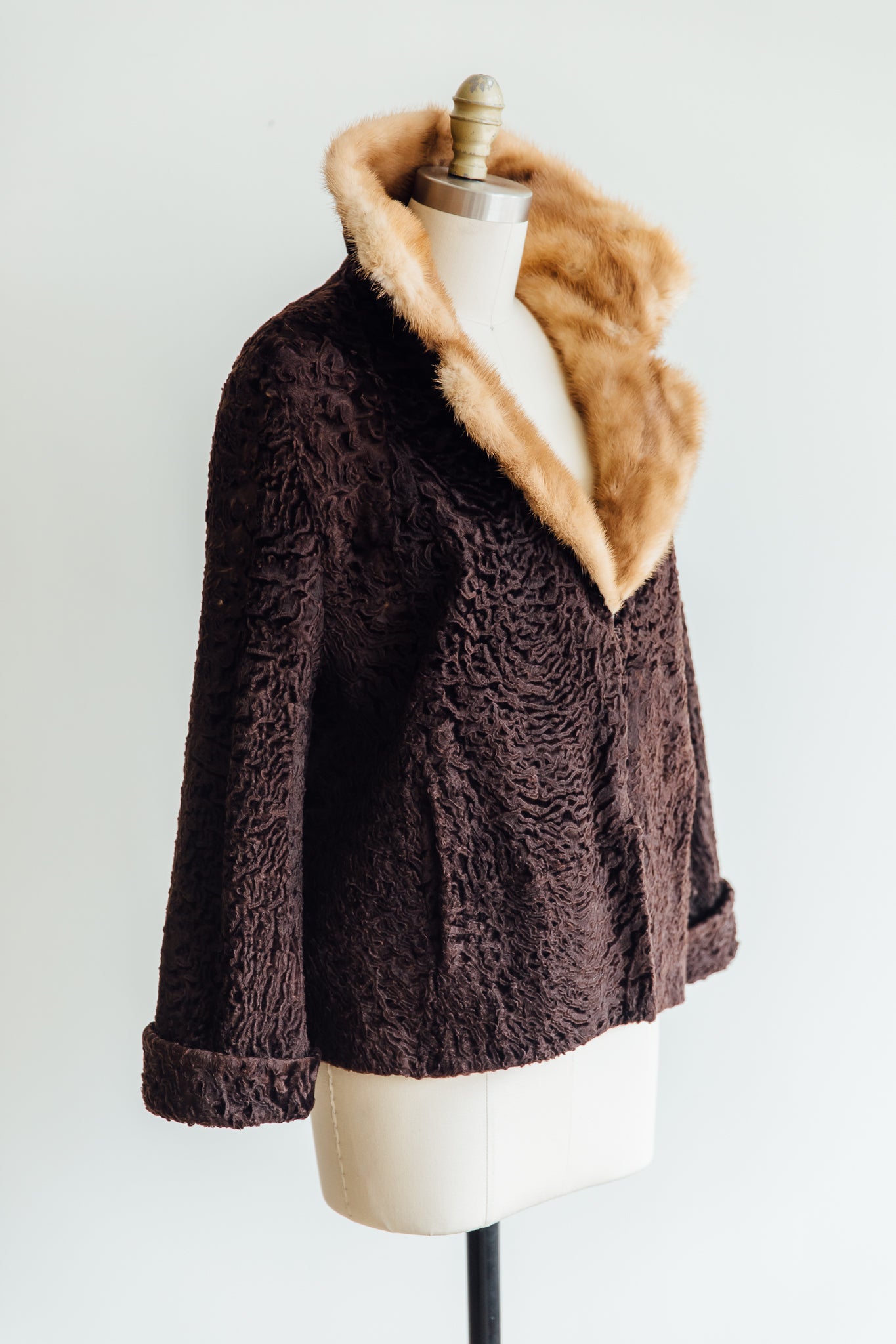 Cownie Persian Lamb & Mink Jacket