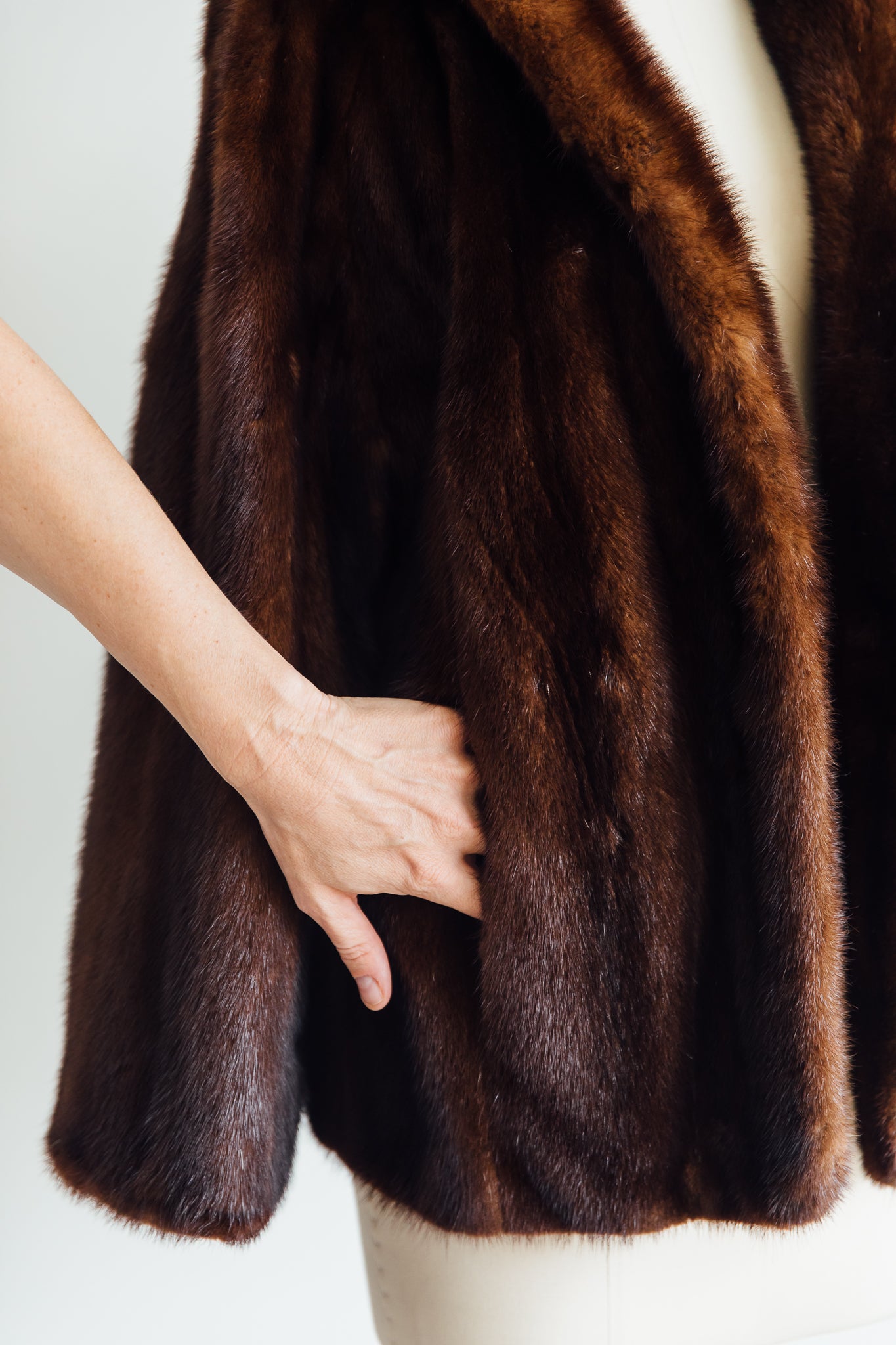 Umpa Chocolate Mink Fur Coat