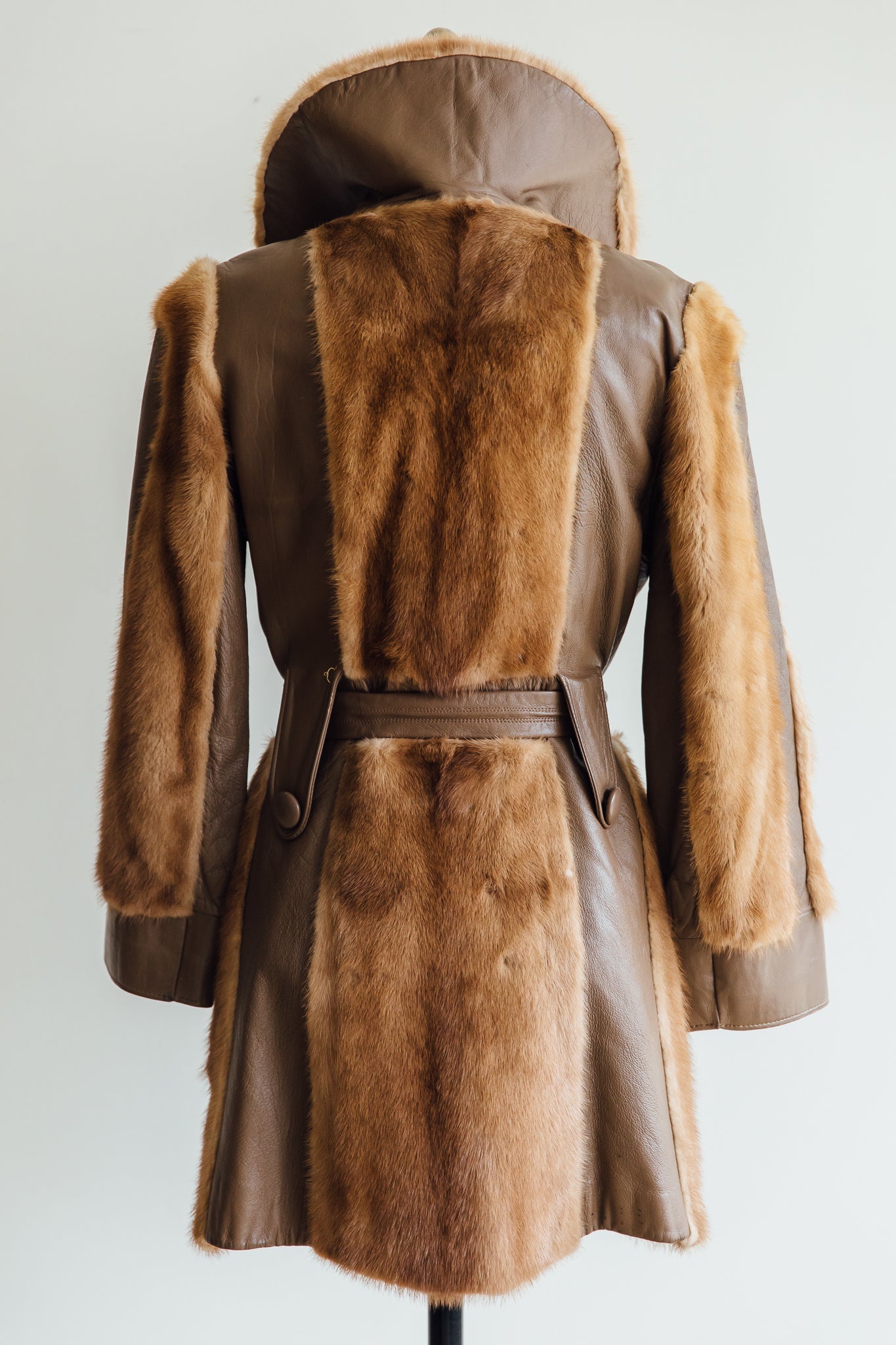 Bifano's Autumn Haze Mink and Leather Jacket