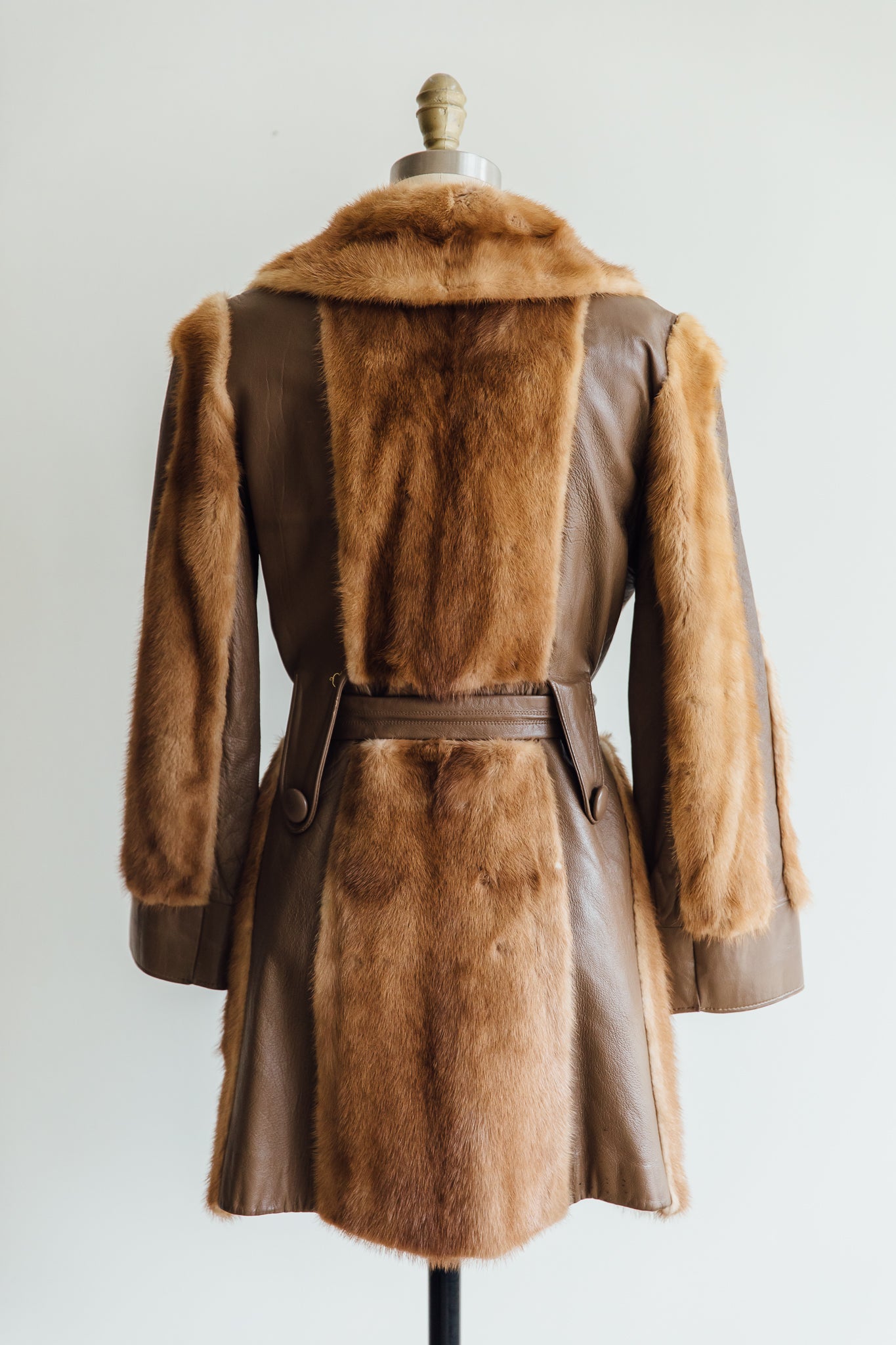 Bifano's Autumn Haze Mink and Leather Jacket