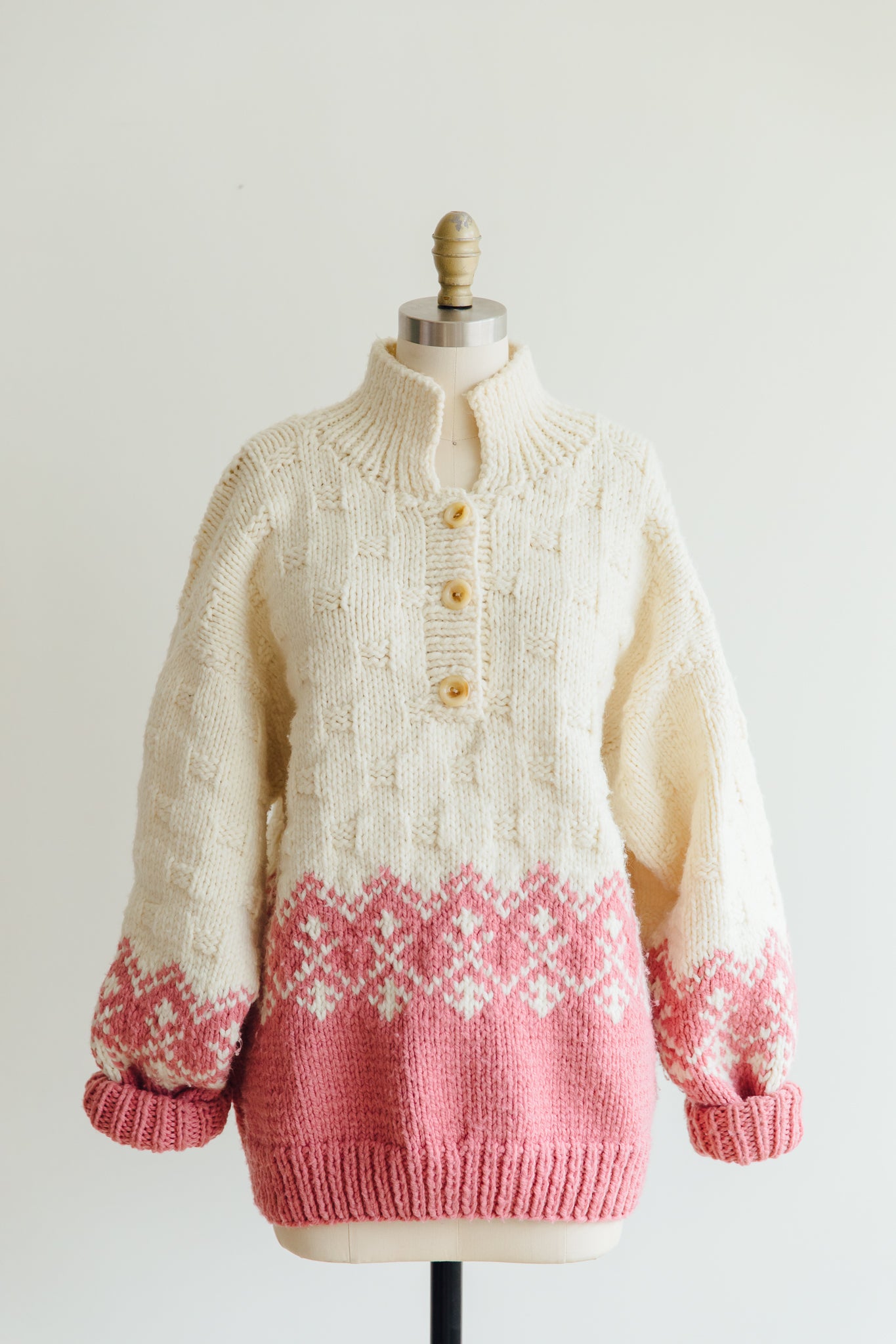 Mary Maxim Fisherman Sweater