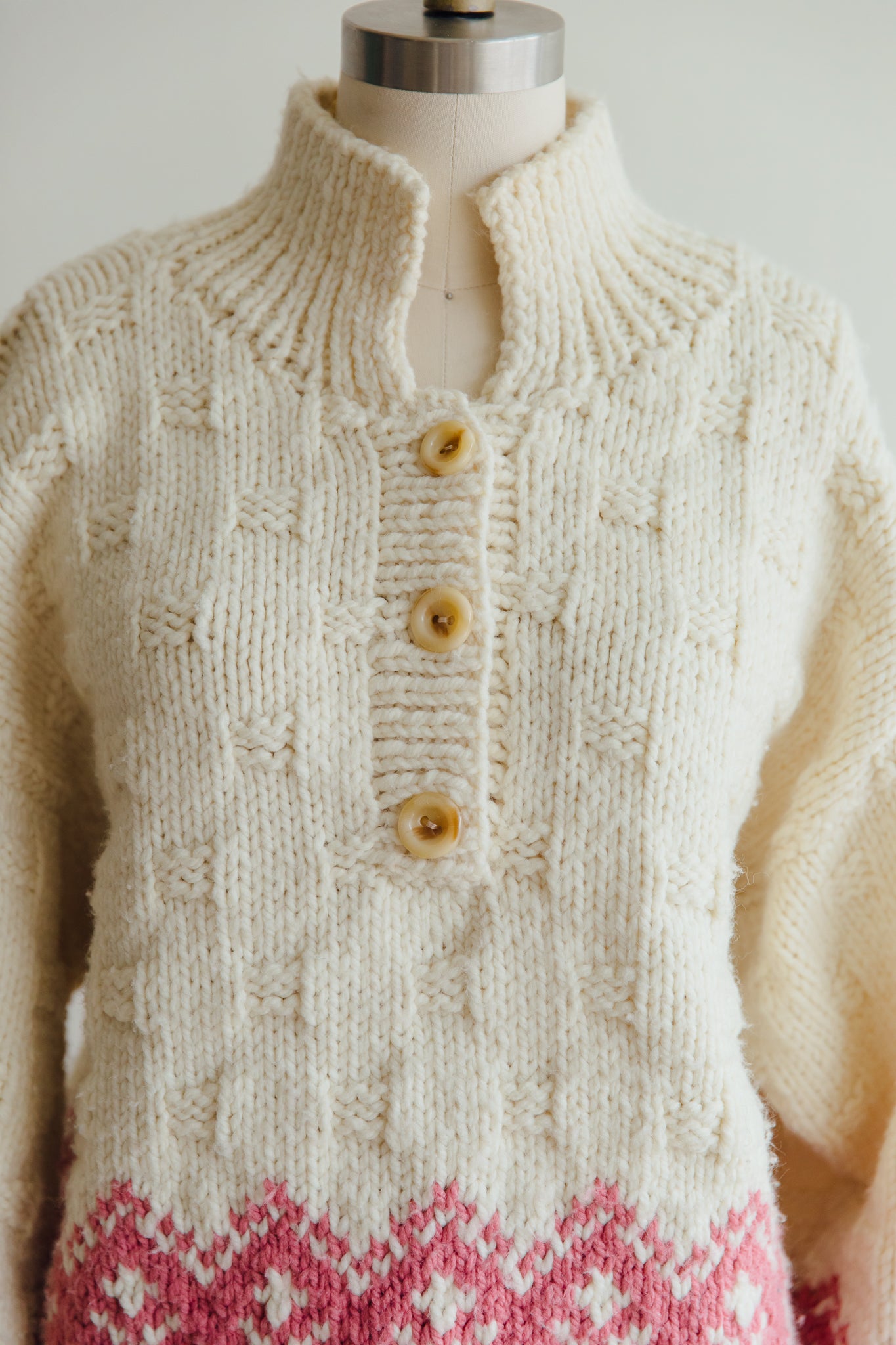 Mary Maxim Fisherman Sweater