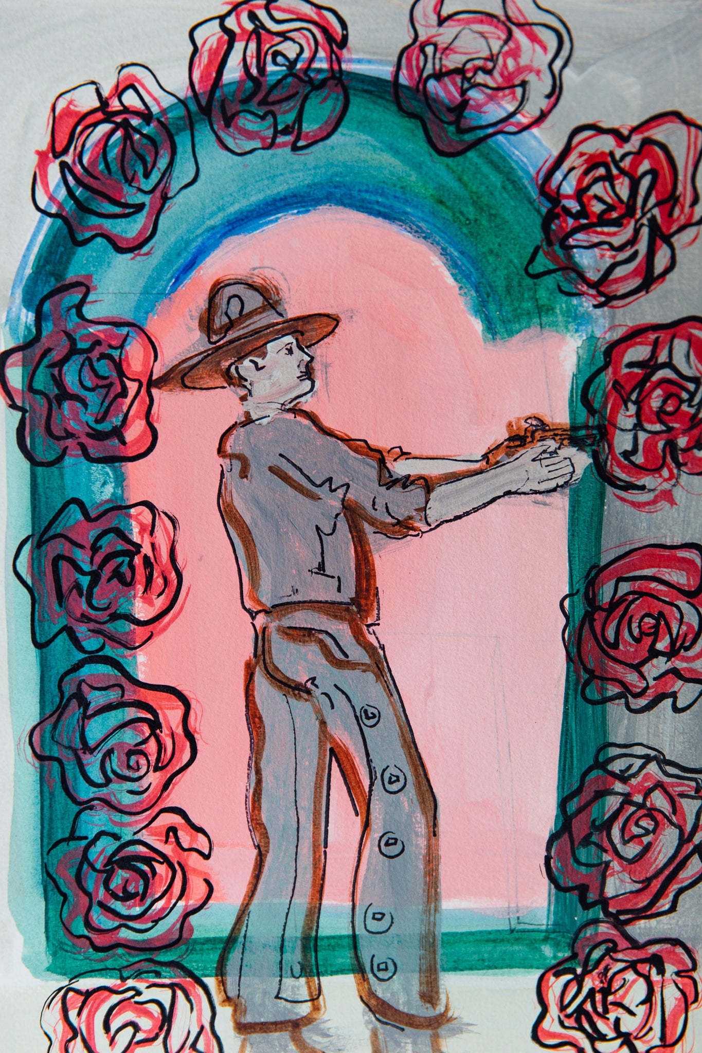 Justin Giunta Cowboy Compositions- Rose War