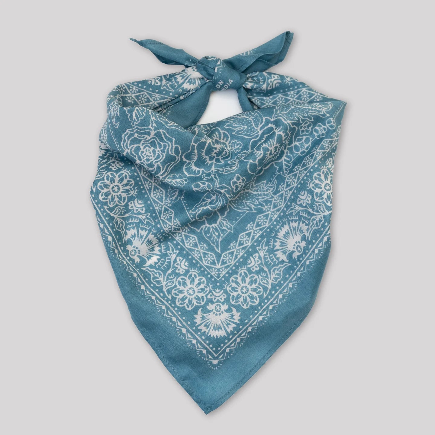 Last Chance Cotton Rosey Bandana - Faded Blue