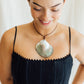 Matthew Swope Shell Pendant on Leather Necklace