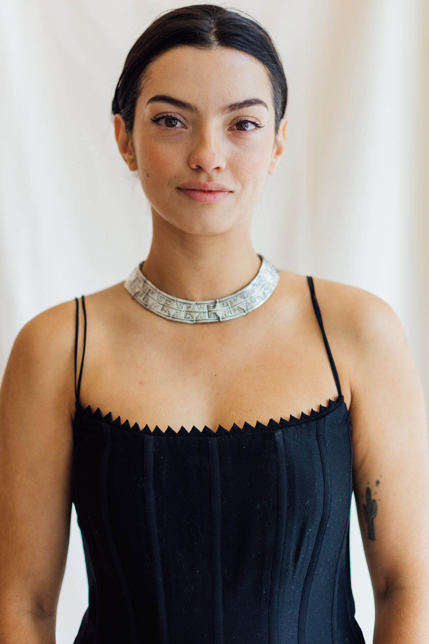 Mexican Silver Collar Necklace