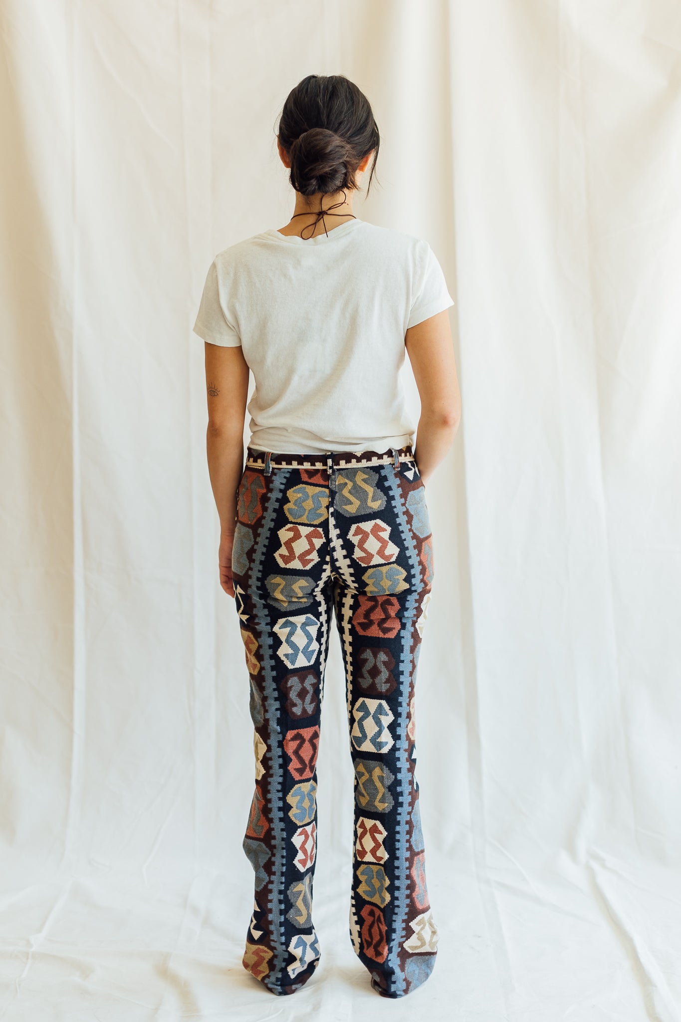 Printed Bootcut Jeans