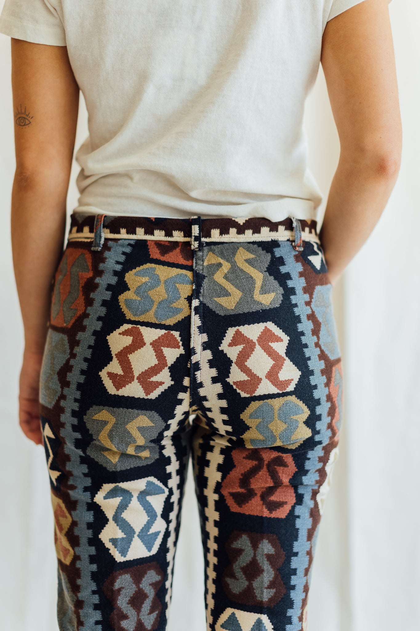 Printed Bootcut Jeans