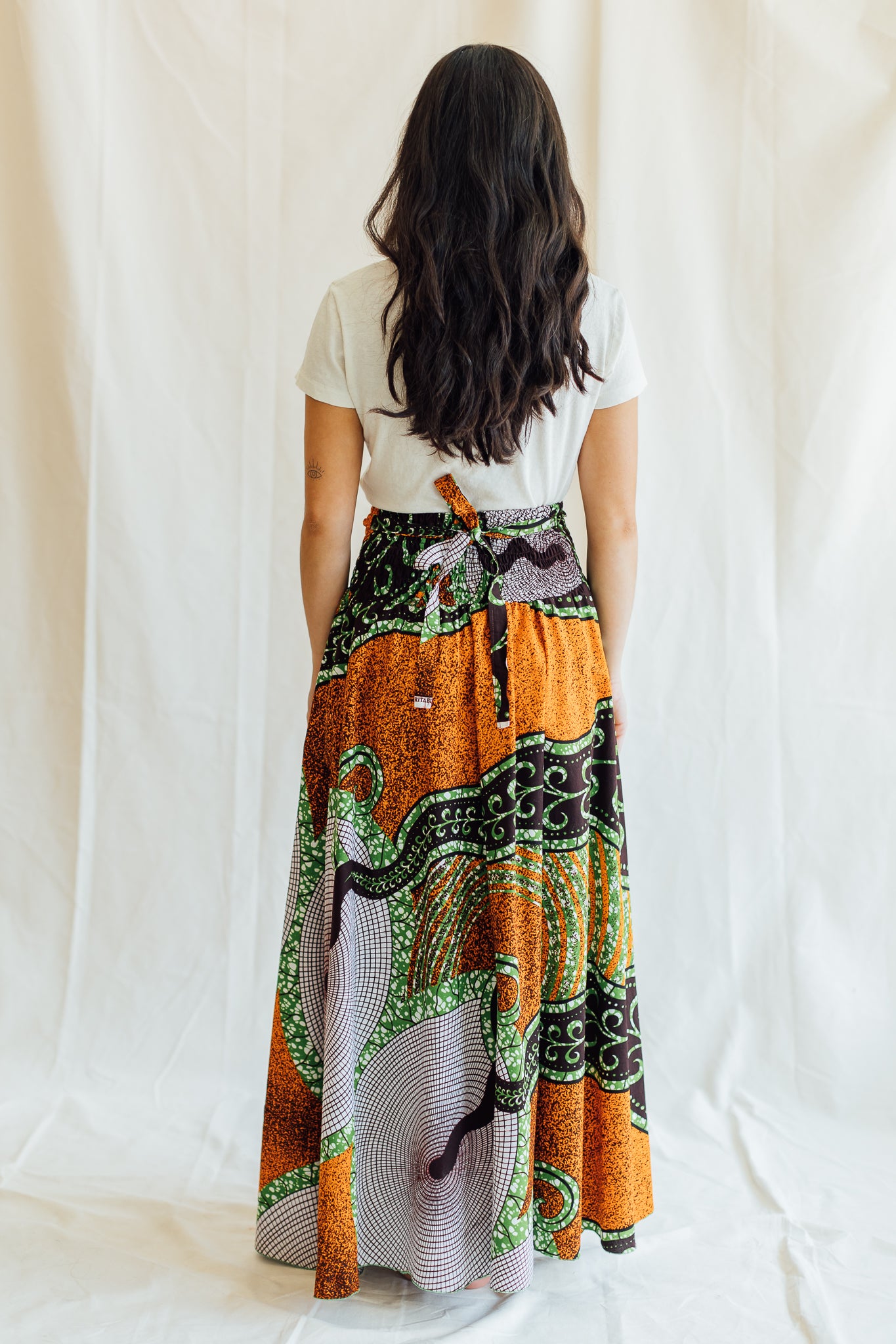 Orange and Brown Skirt