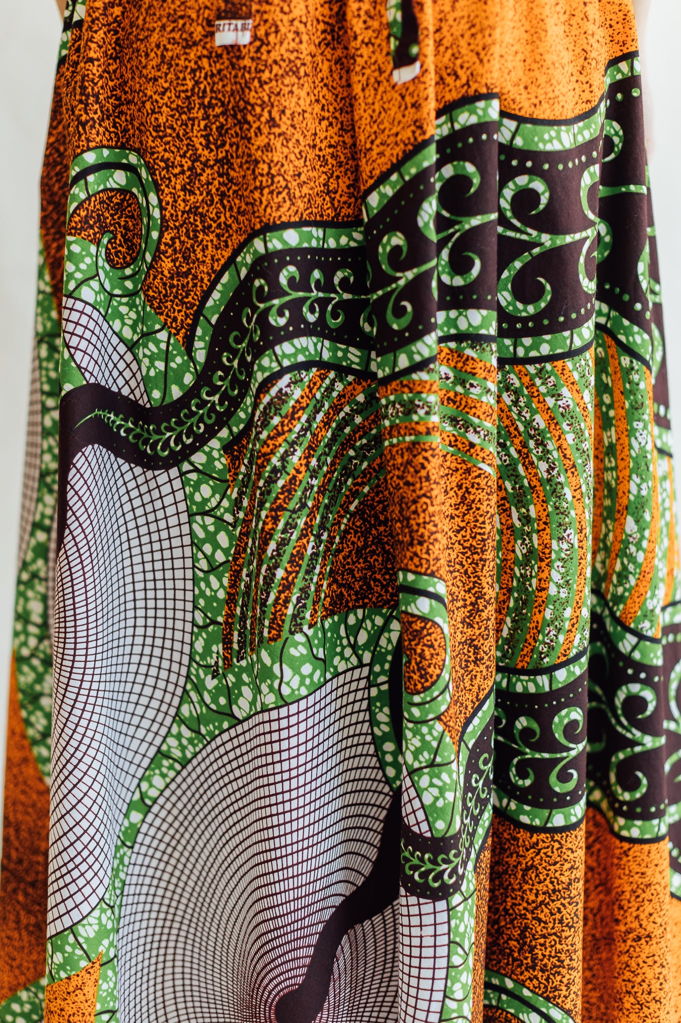 Orange and Brown Skirt