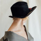 1920's Beaver and Velvet Wide-Brim Cloche Hat