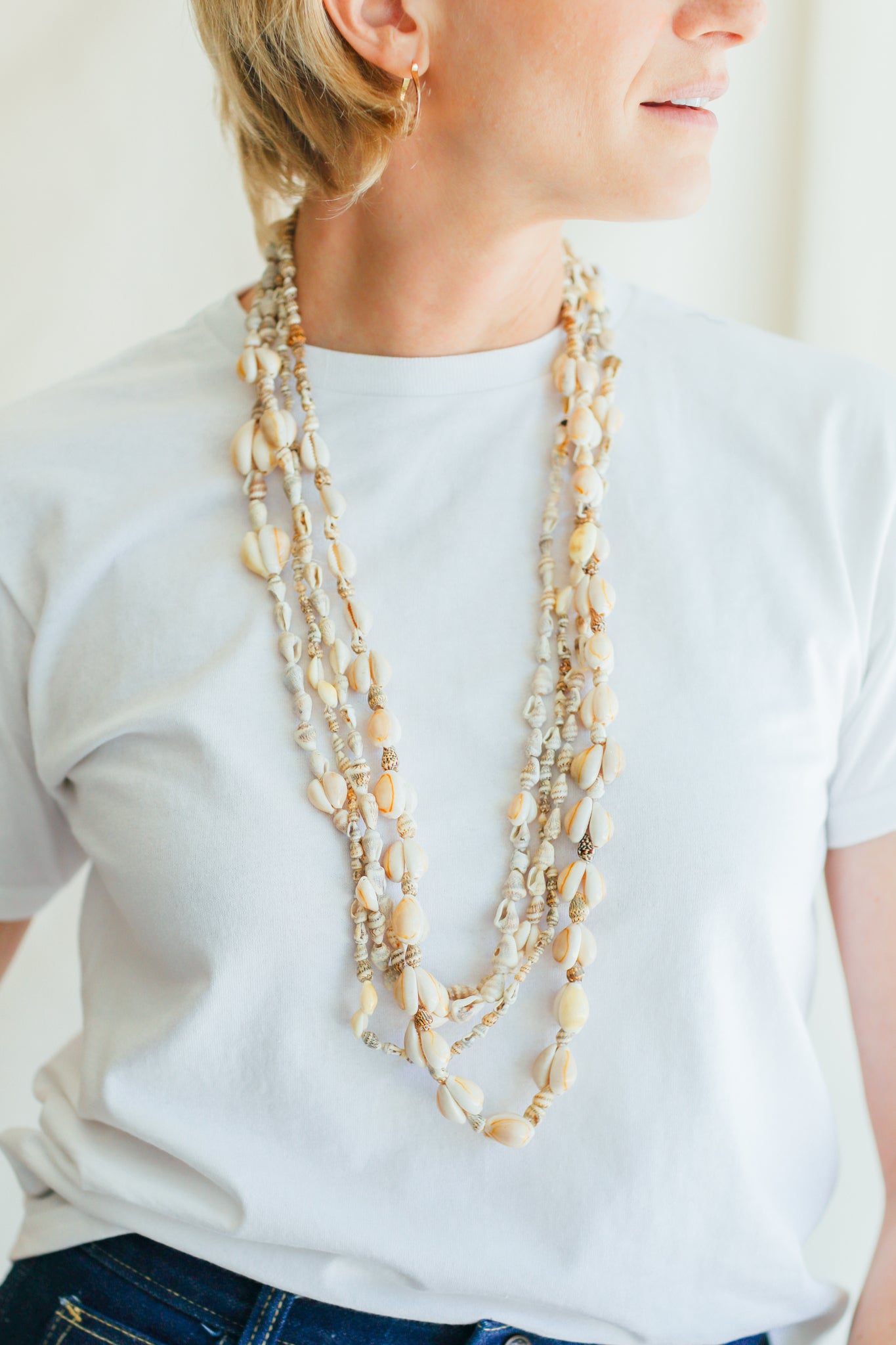 Vintage Shell Necklace Set