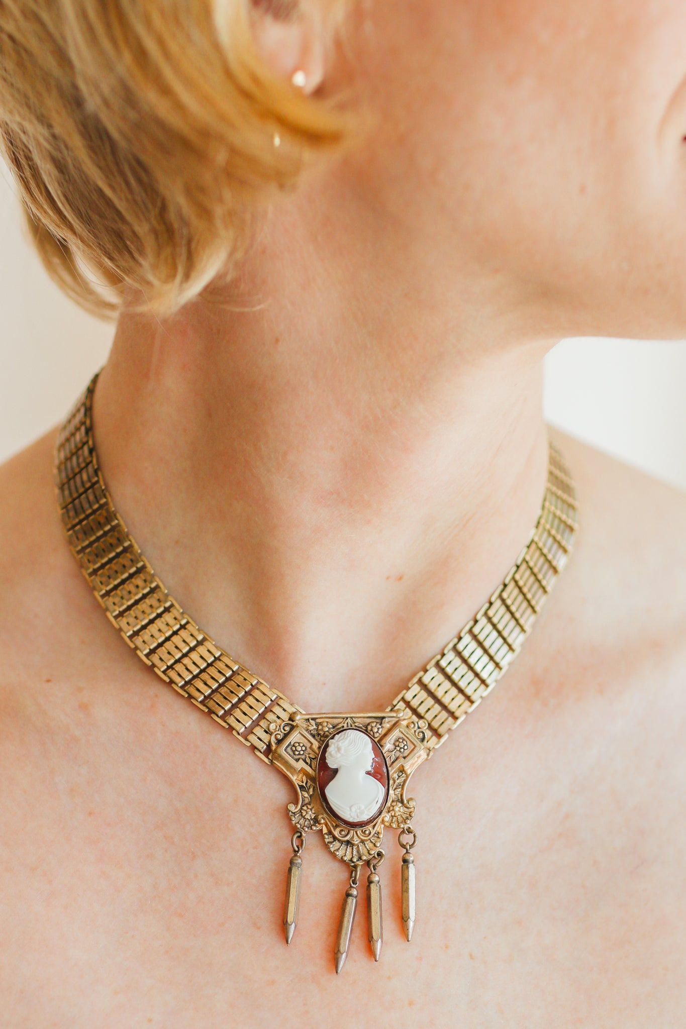Victorian Cameo Collar Necklace