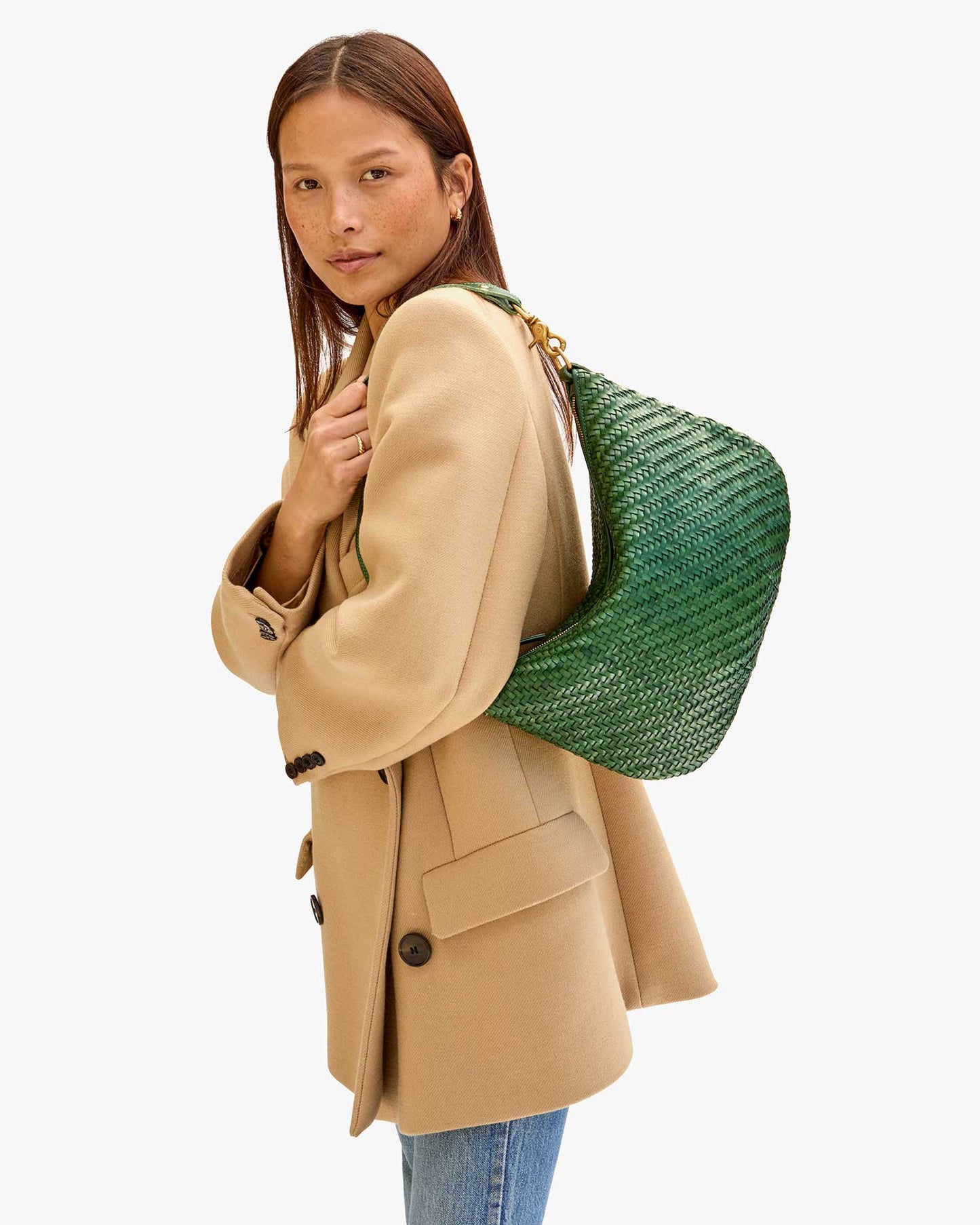Clare V. Moyen Messenger - Evergreen Woven