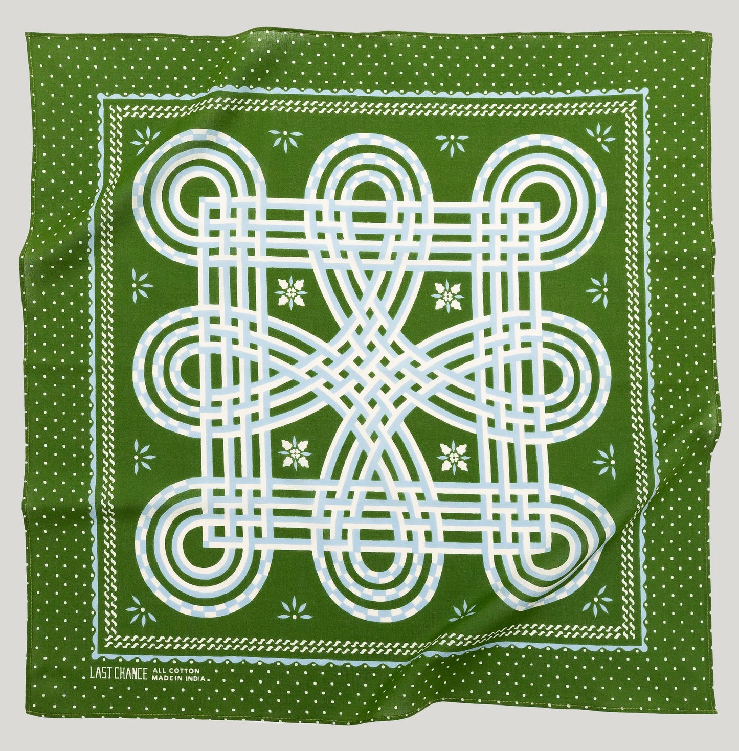 Last Chance Cotton Love Knot Bandana - Olive