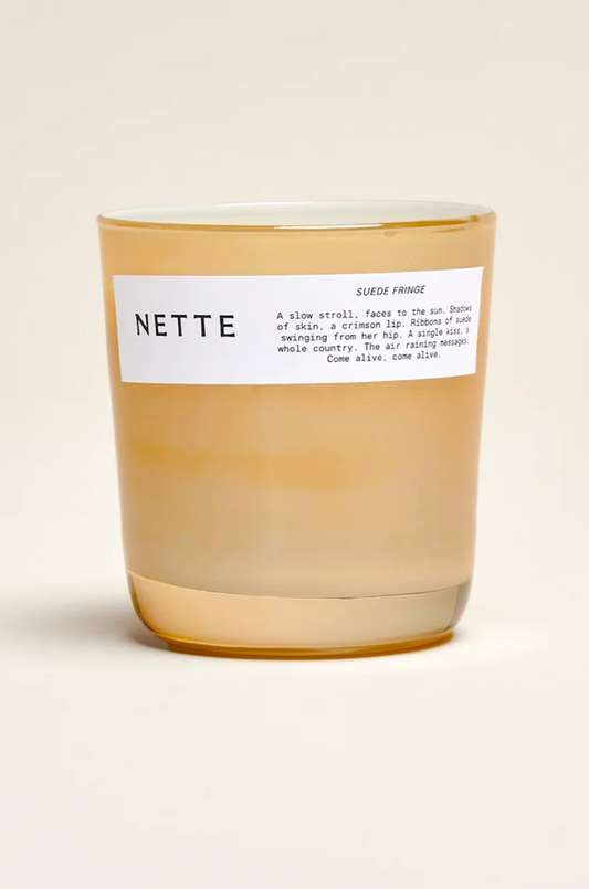 NETTE Scented Candle - Suede Fringe
