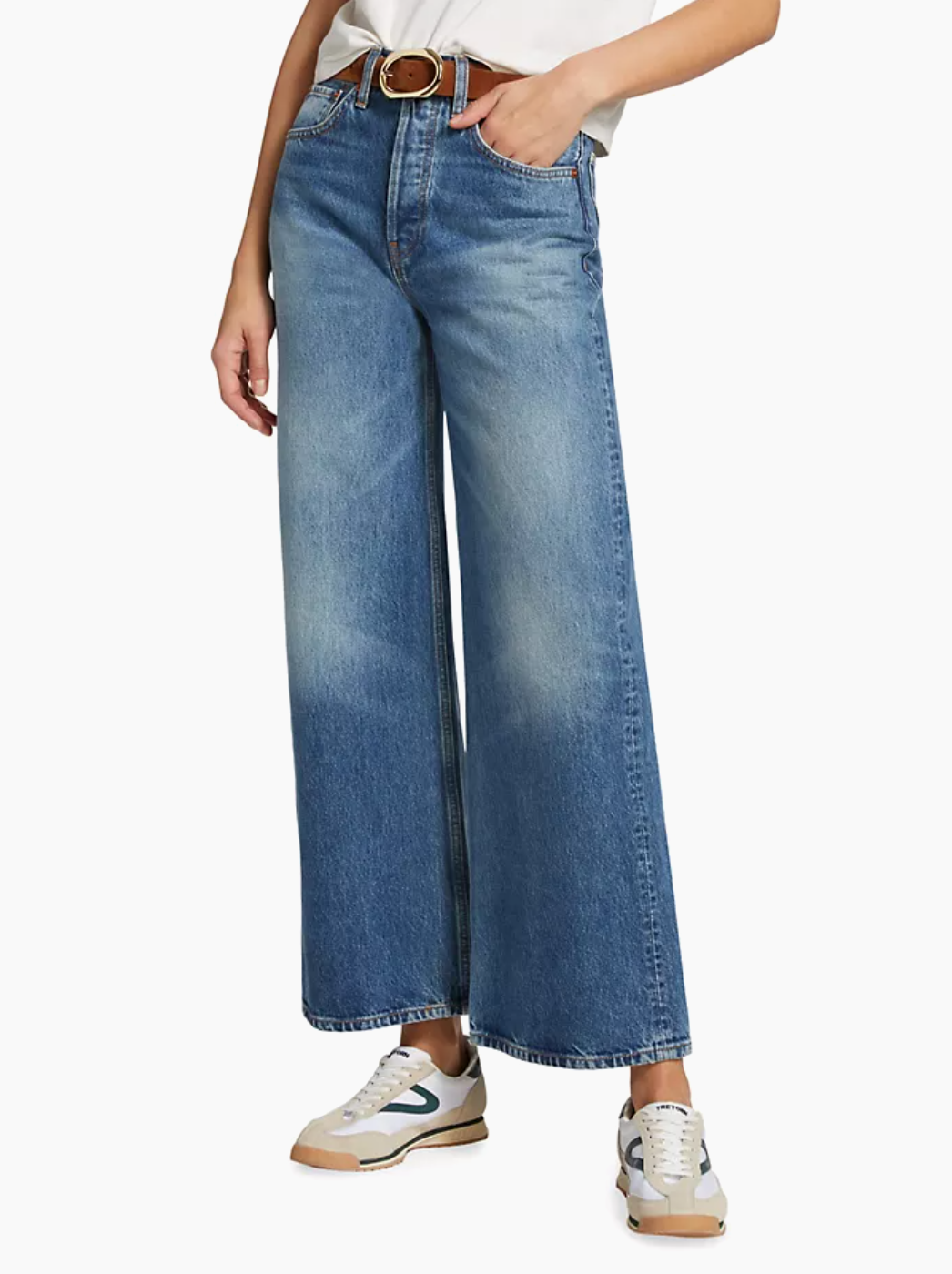 RE/DONE Denim High Rise Wide Leg Speedway