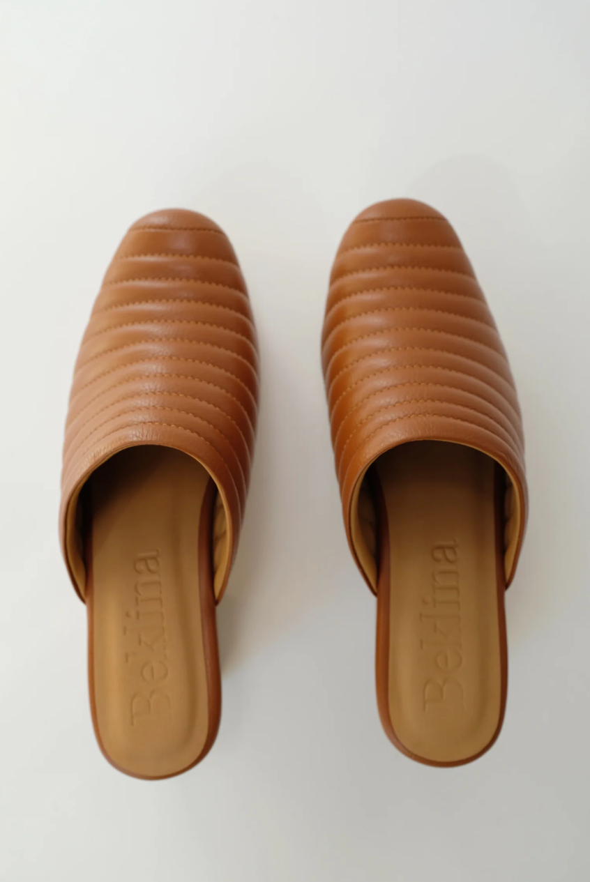 Beklina Ribbed Clog Cocoa