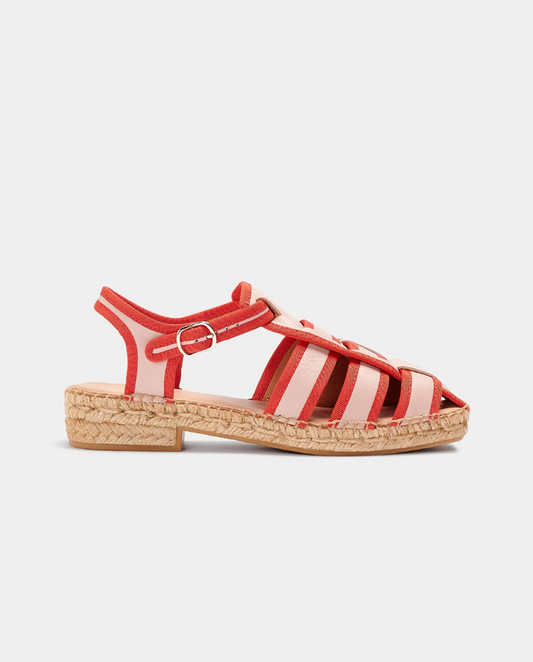 Naguisa Sativa Espadrille - Pink/Red