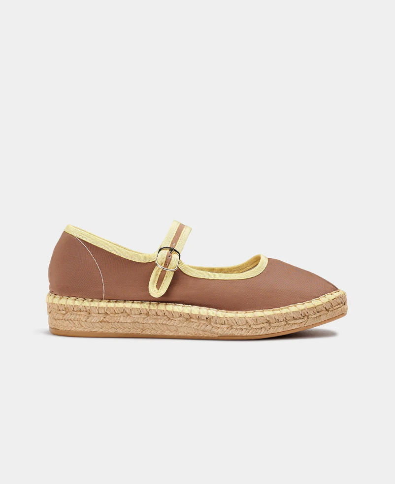 Naguisa Peonía Espadrille - Brown/Vanilla