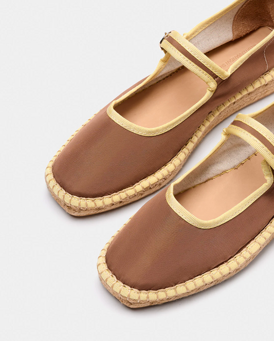 Naguisa Peonía Espadrille - Brown/Vanilla