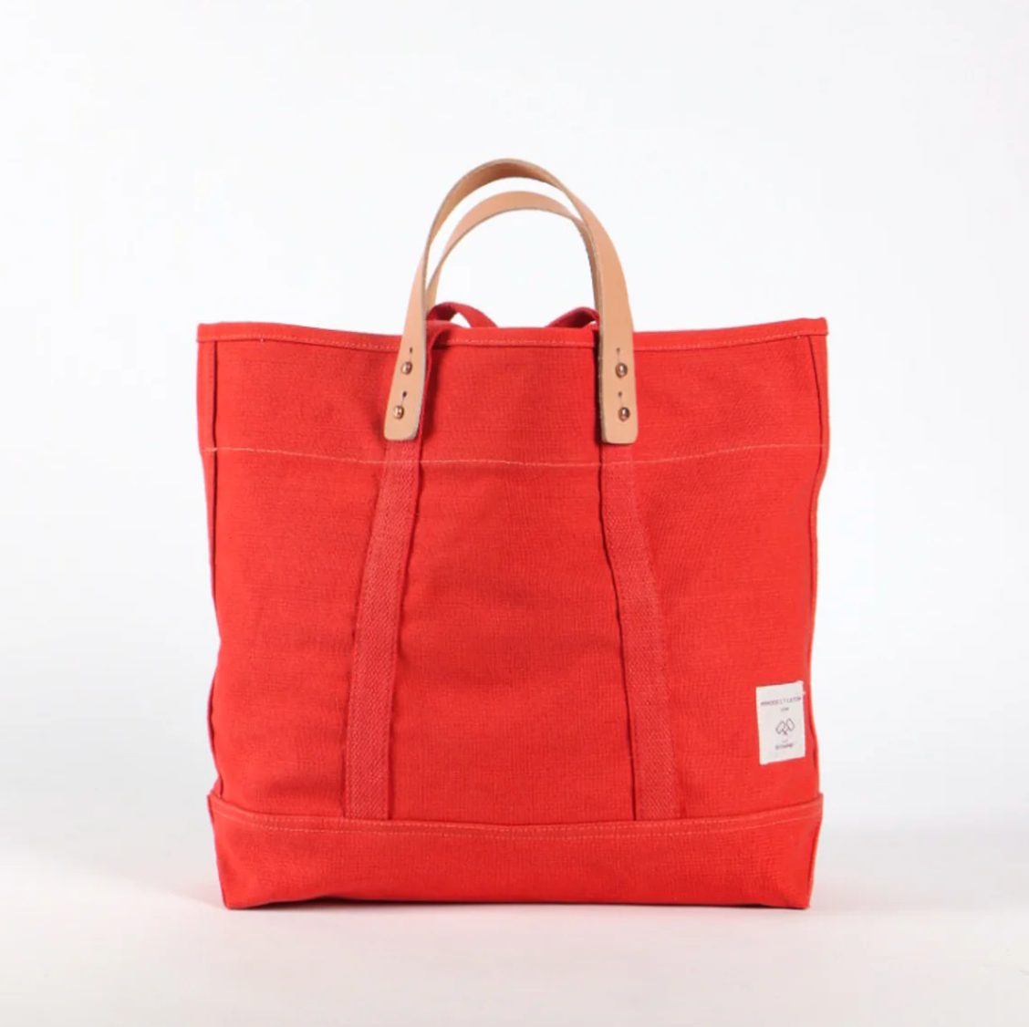 Immodest Cotton Small East West Tote Persimmon