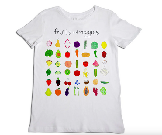 Unfortunate Portrait Fruits and Veggies T-Shirt