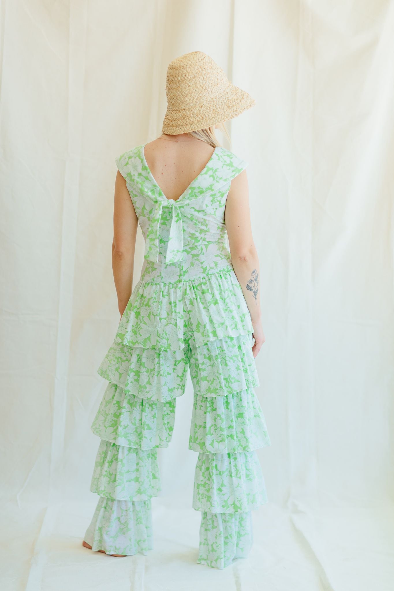 Duo Originals Green Print Jumpsuit