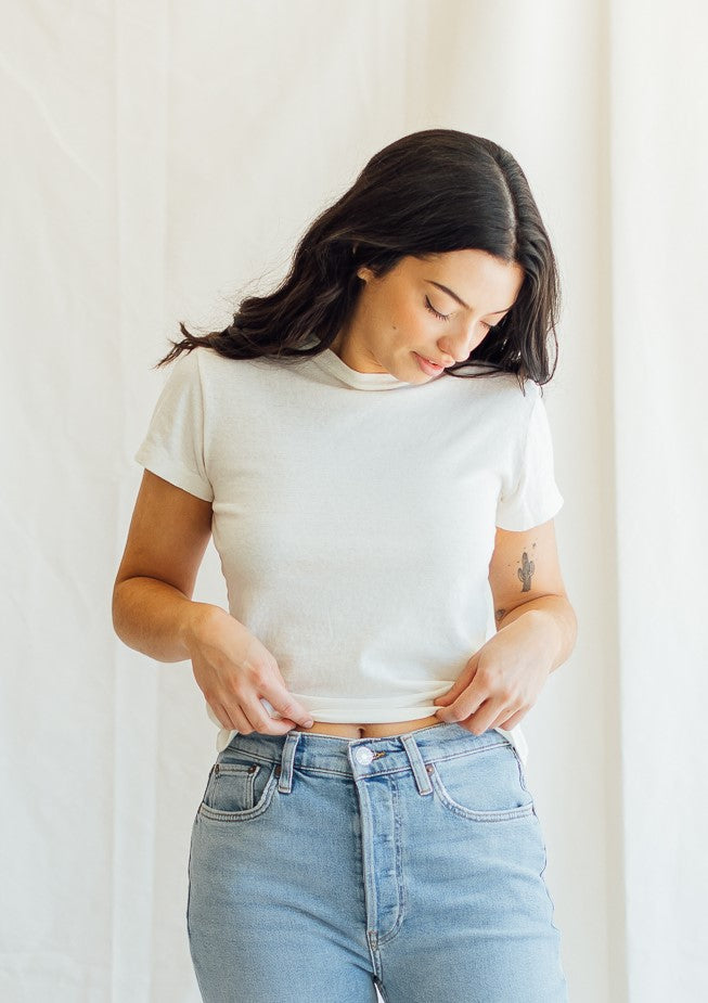 RE/DONE x Hanes Classic White Tee –