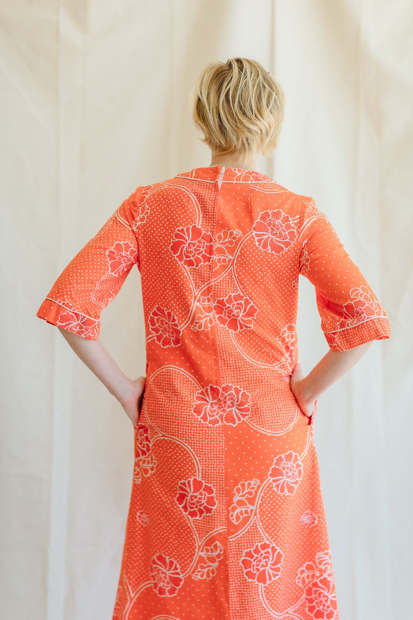 Malia Tomato Red Floral Maxi Dress