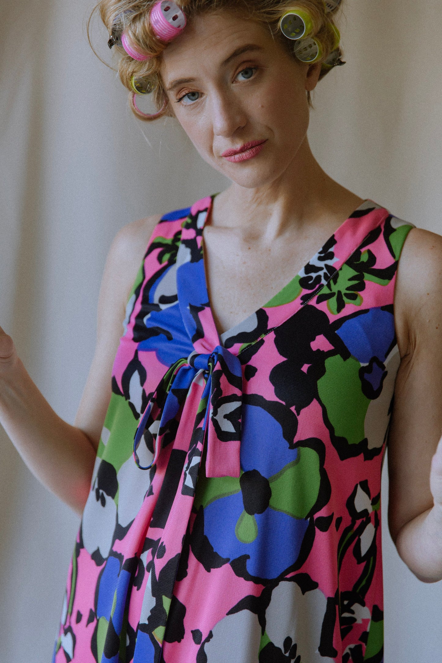 Pop Art Floral Maxi Dress