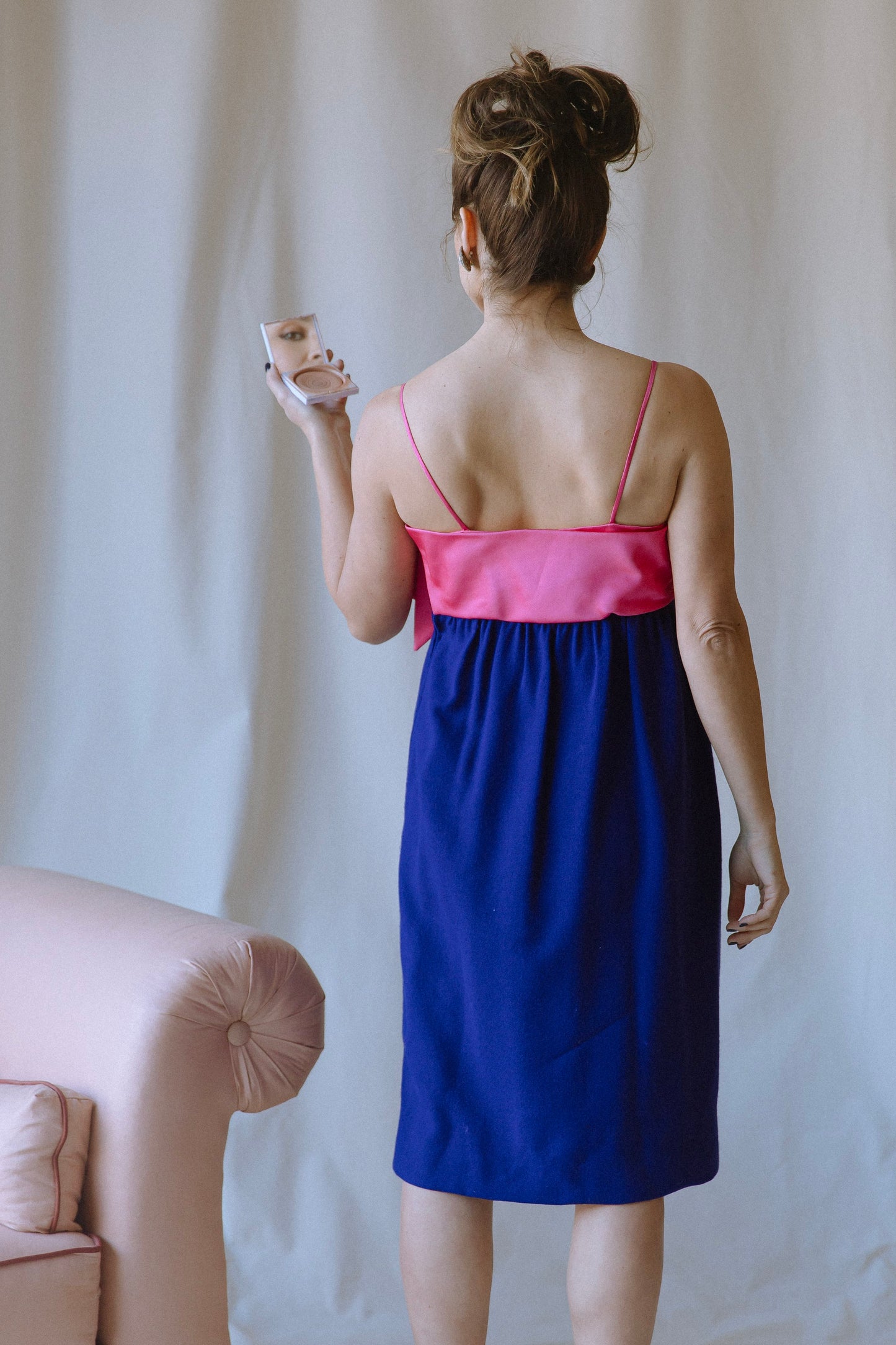 Richilene Pink Bow Shift Dress