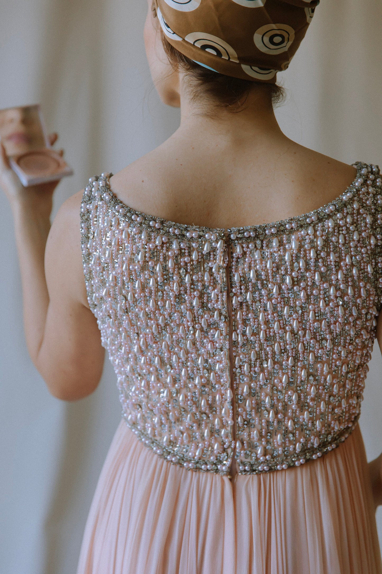 Primrose Beaded Chiffon Gown