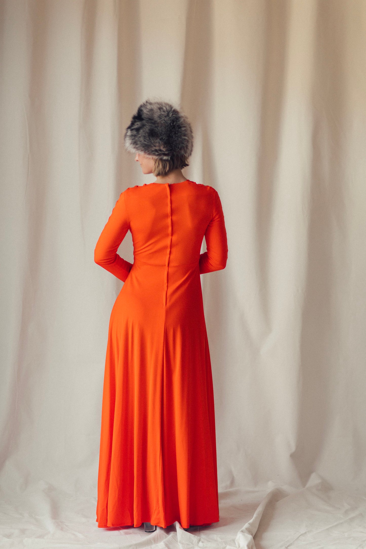 Pamela Persimmon Maxi Dress