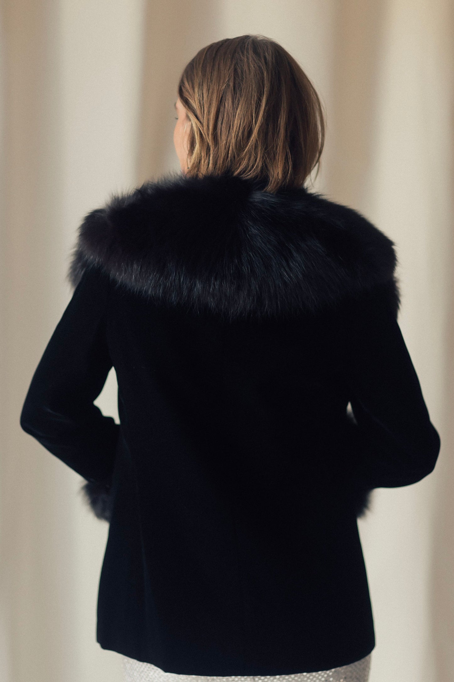 Marella Mink and Velvet Blazer
