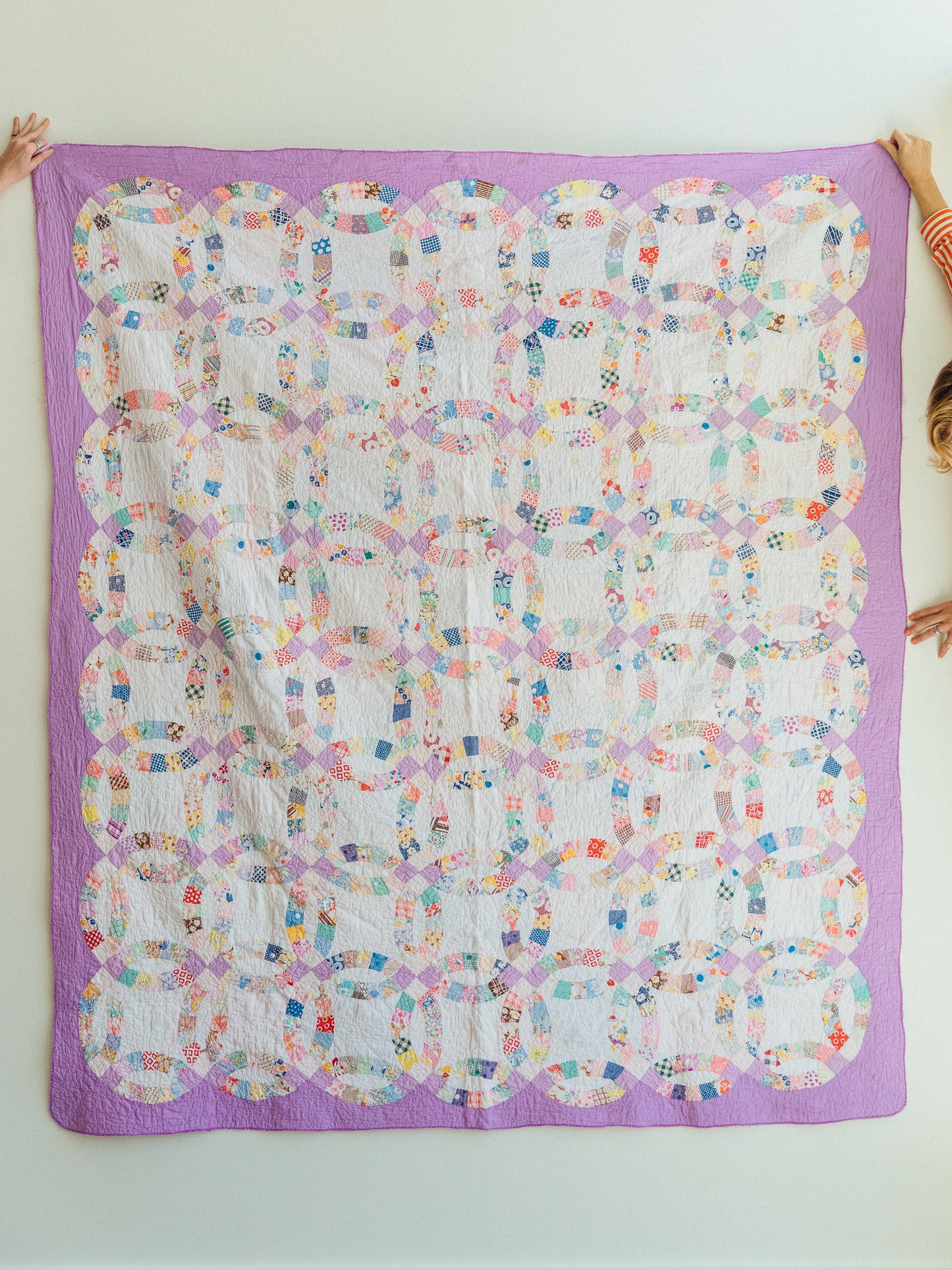 Lilac Wedding Ring Quilt