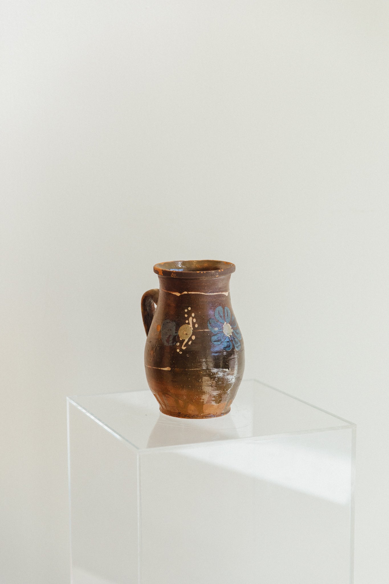 Vintage Hungarian Glazed Stoneware Jug No. 3