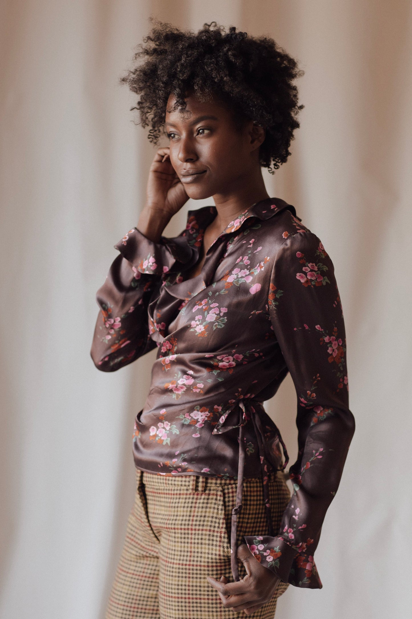 Ungaro Floral Wrap Blouse