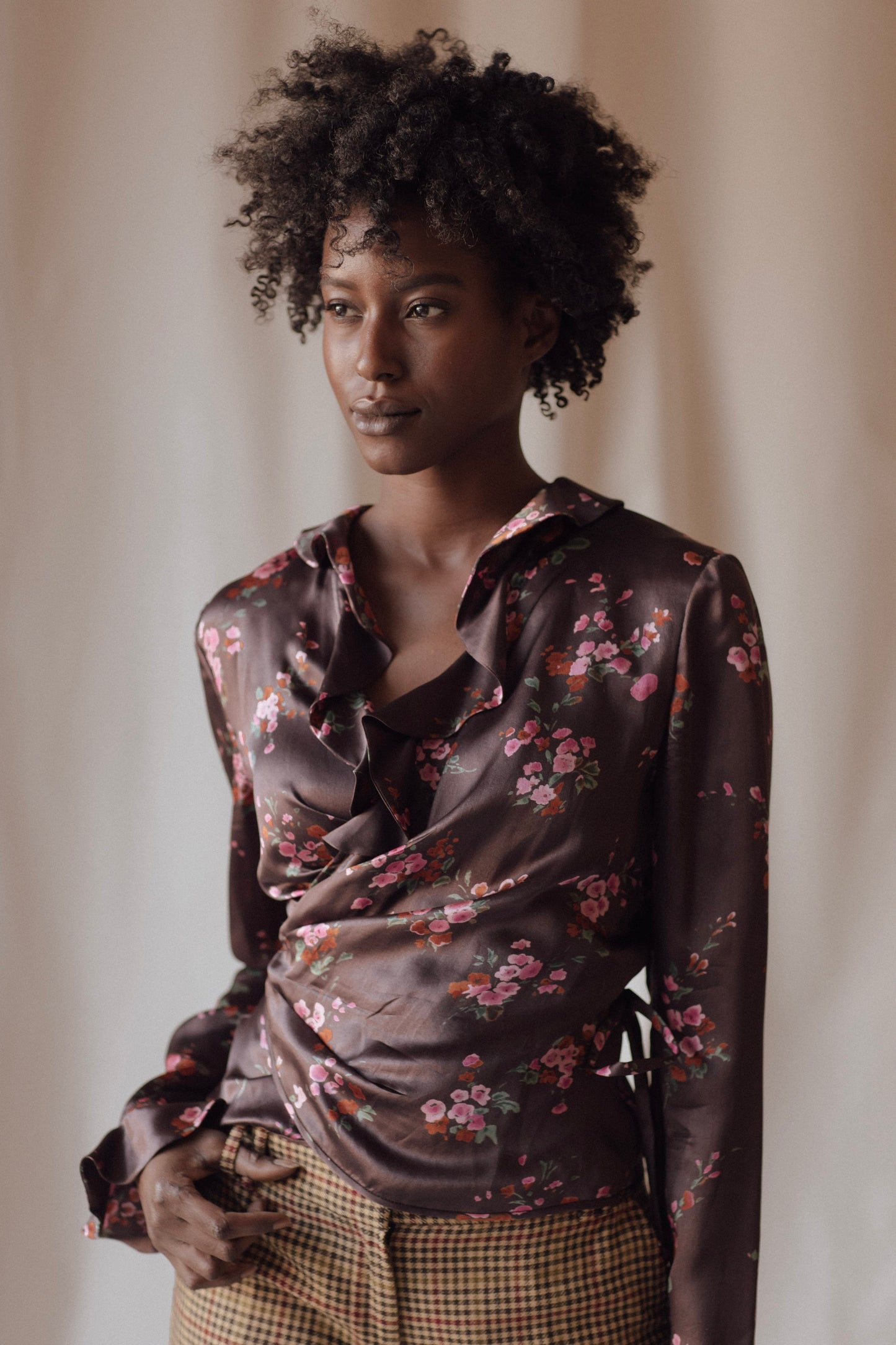 Ungaro Floral Wrap Blouse