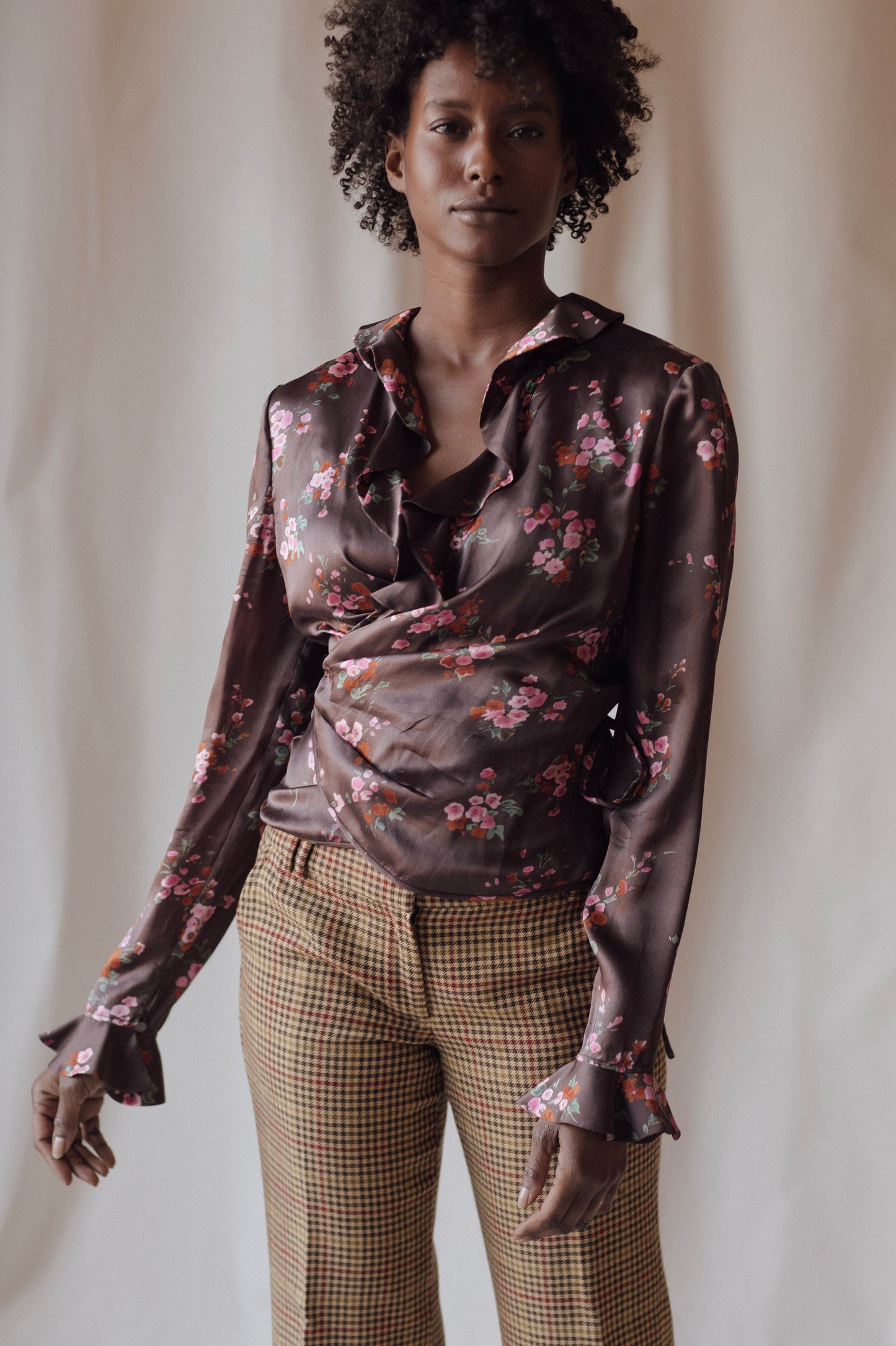 Ungaro Floral Wrap Blouse