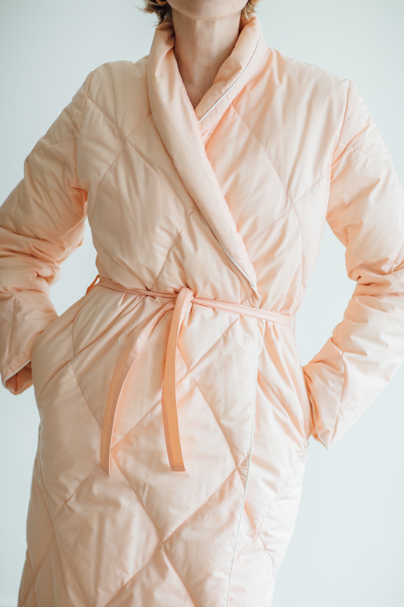 Warm Things Peach Goose Down Coat