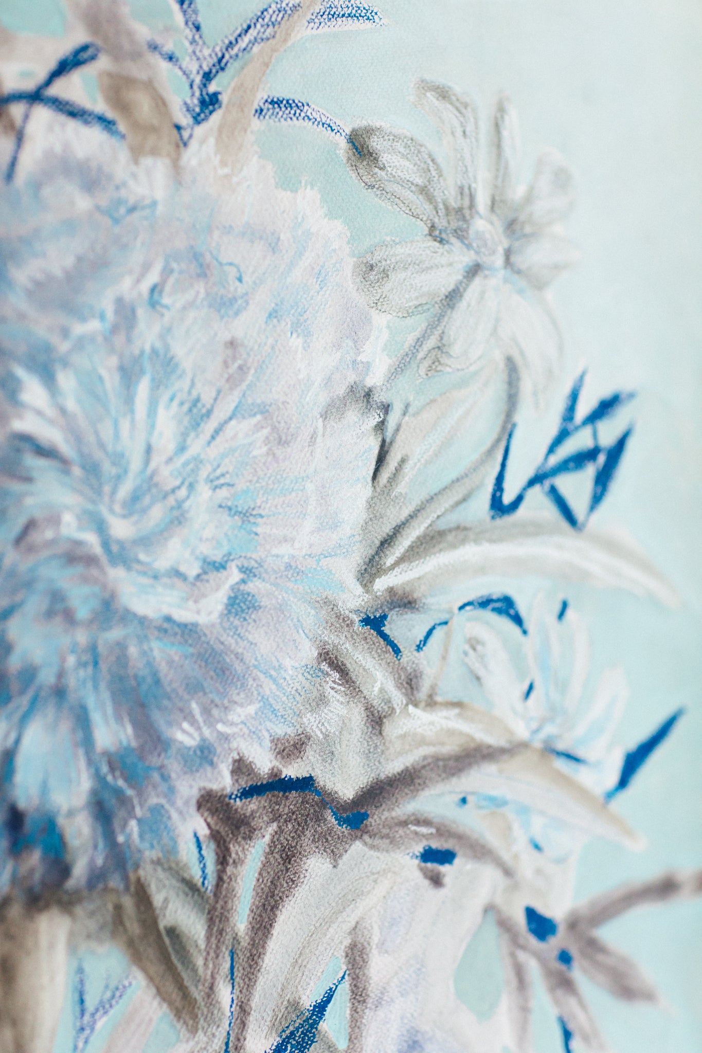 Justin Giunta "Chrysanthemum in Blue"