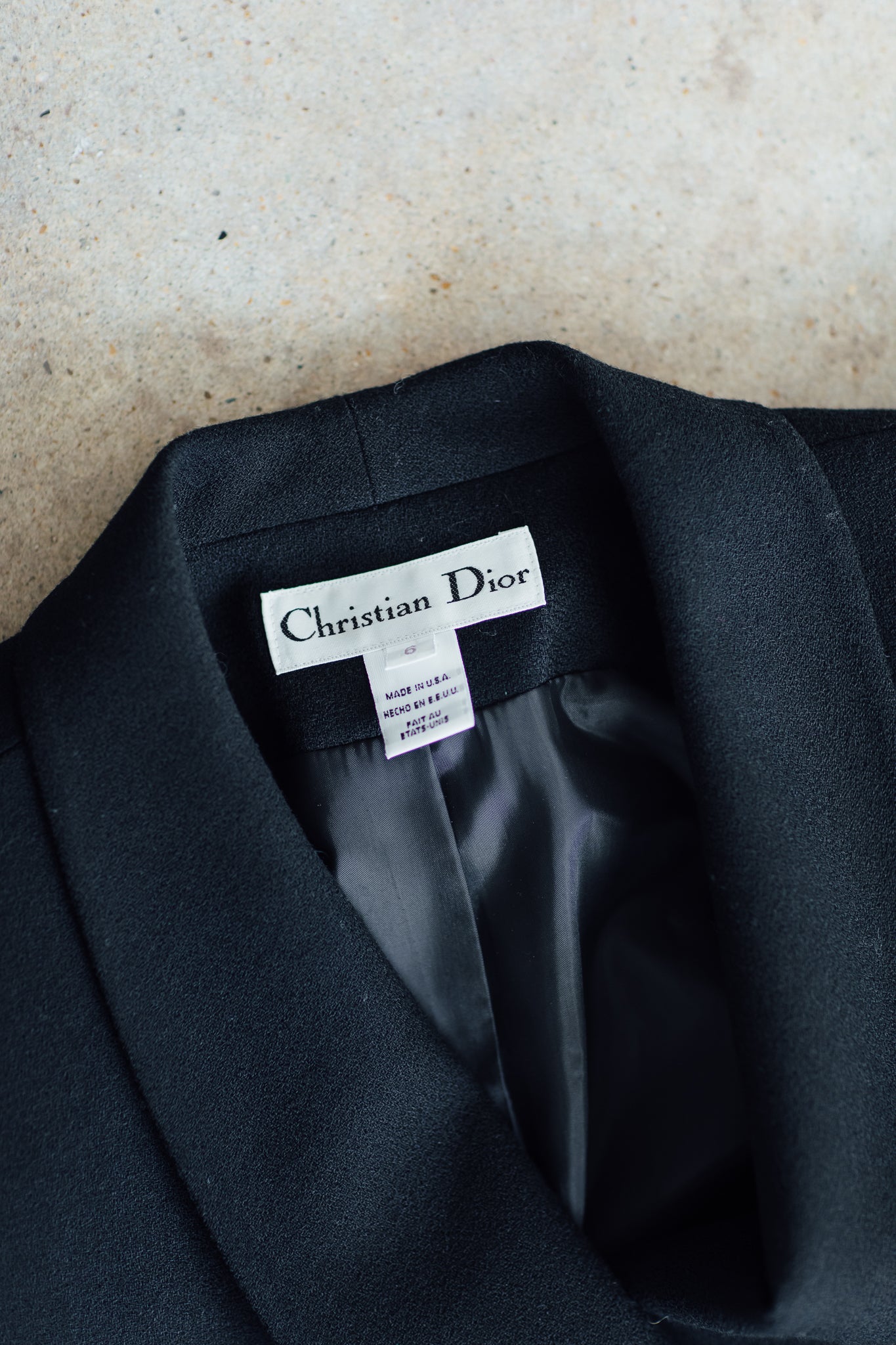 Christian Dior Butler Black Blazer