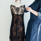 Lotte Black Lace Dress
