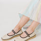 Naguisa Peonía Espadrille - Ecru/Brown